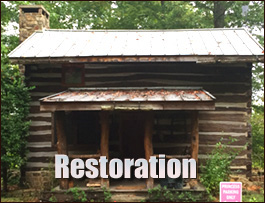 Historic Log Cabin Restoration  Roanoke, Virginia